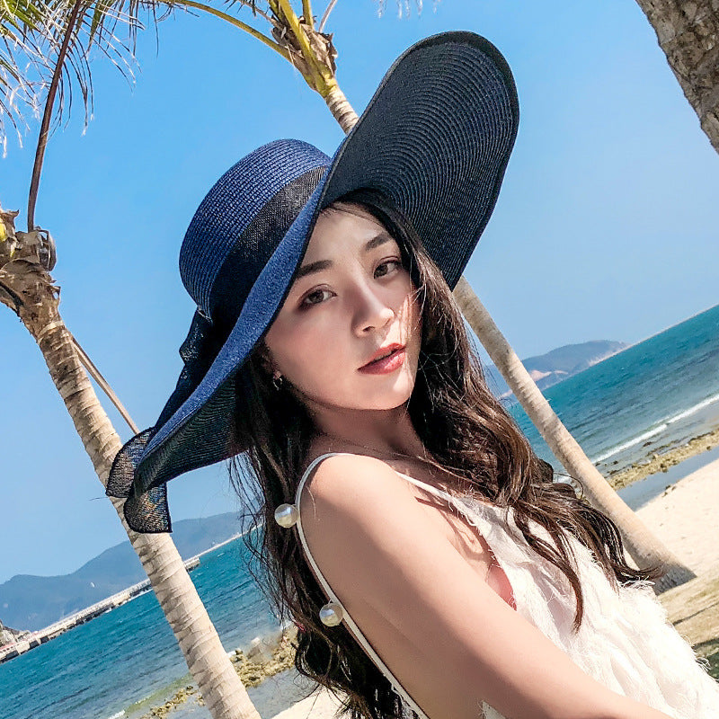 Seaside Summer Vacation Foldable Wide Brim Sun Hat