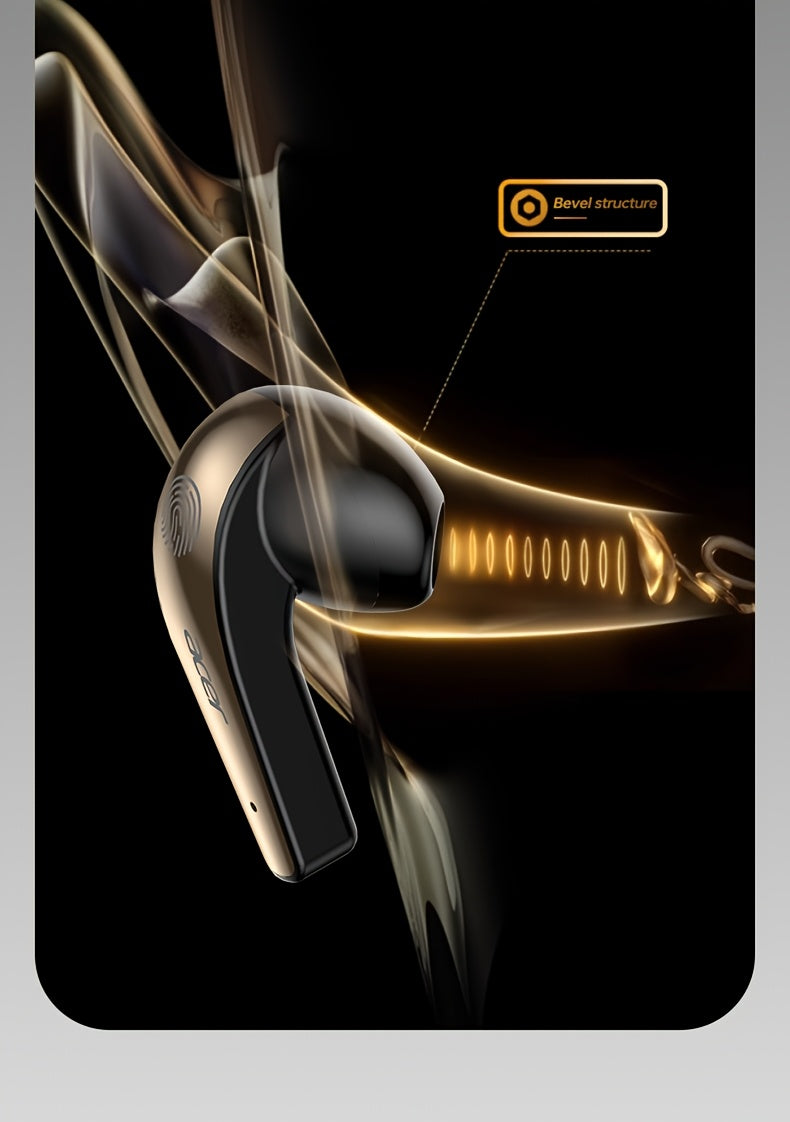 Acer TWS Wireless Earbuds with Deep Bass Stereo Sound + Call Noise Reduction, Long Battery Life, In-Ear Design for Sports And Running, Low Latency Gaming Mode, HIFI Audio, Lightweight Touch Control Design, Stylish Appearance