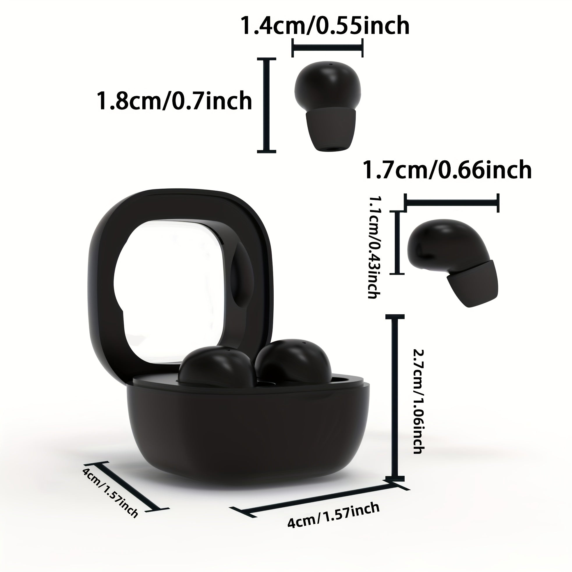2026 new true wireless music headset game headset video HD calling headset, suitable for Android and iPhone phones, sports headphones, smart headphones, Halloween gifts, game headphones, sports headphones.