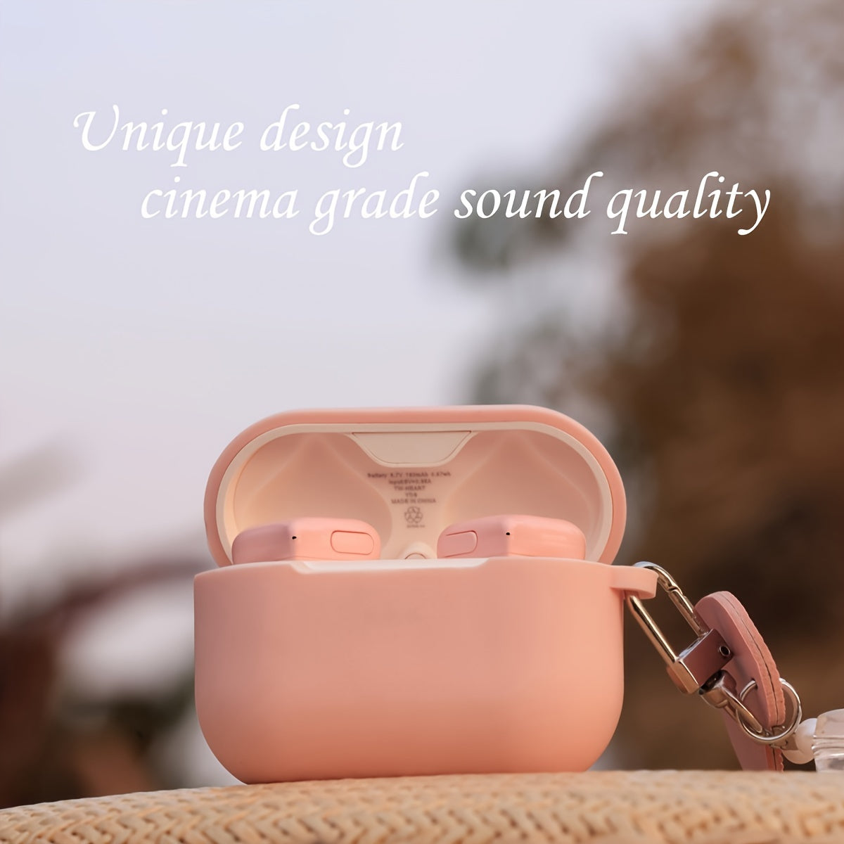 Pretty girl's favourite TWS wireless headphones Lovely wireless sports headphones with smart noise cancellation Compatible with Android and iPhone systems Perfect for girls who love music and sports