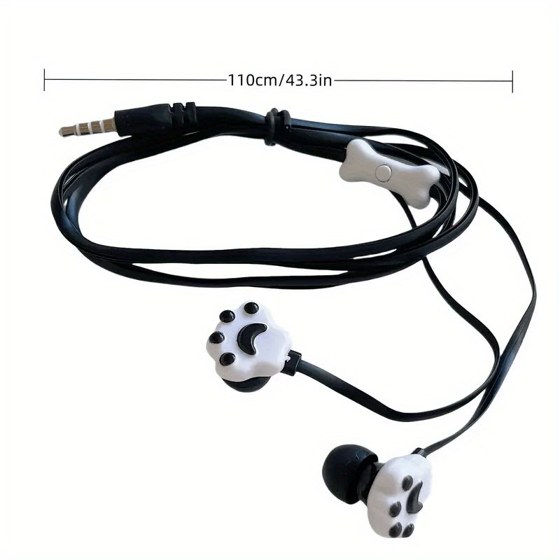 3.5Mm Smart Fully Compatible Wired Headphones Come with Cute Cat Paw Additions, Built-In Microphone, Pink In-Ear Design, Plug-And-Play Functionality, High-Definition Calls, Music Headphones, Phone Call Headphones, Comfortable