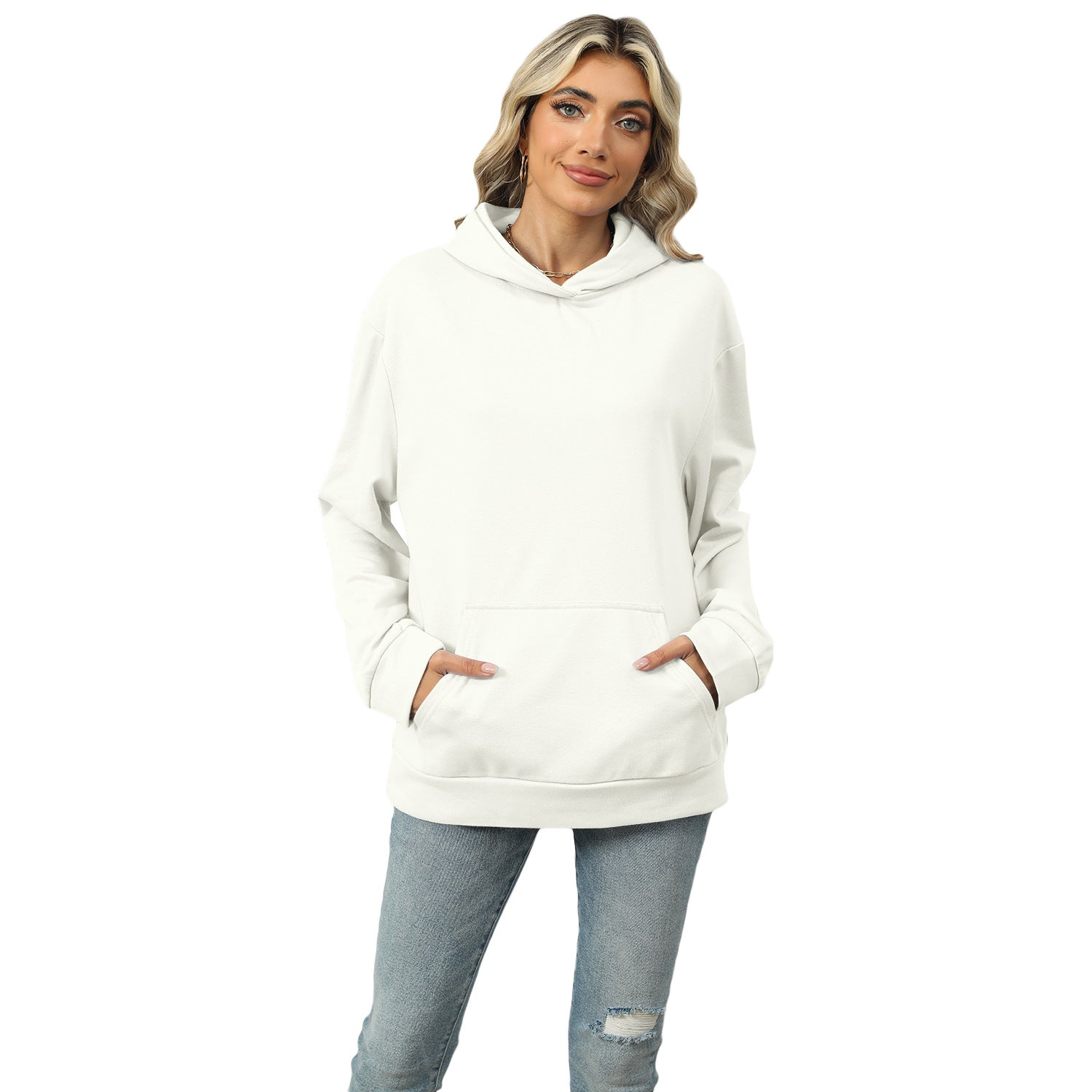 Casual Oversized Kangaroo Pocket Hoodie