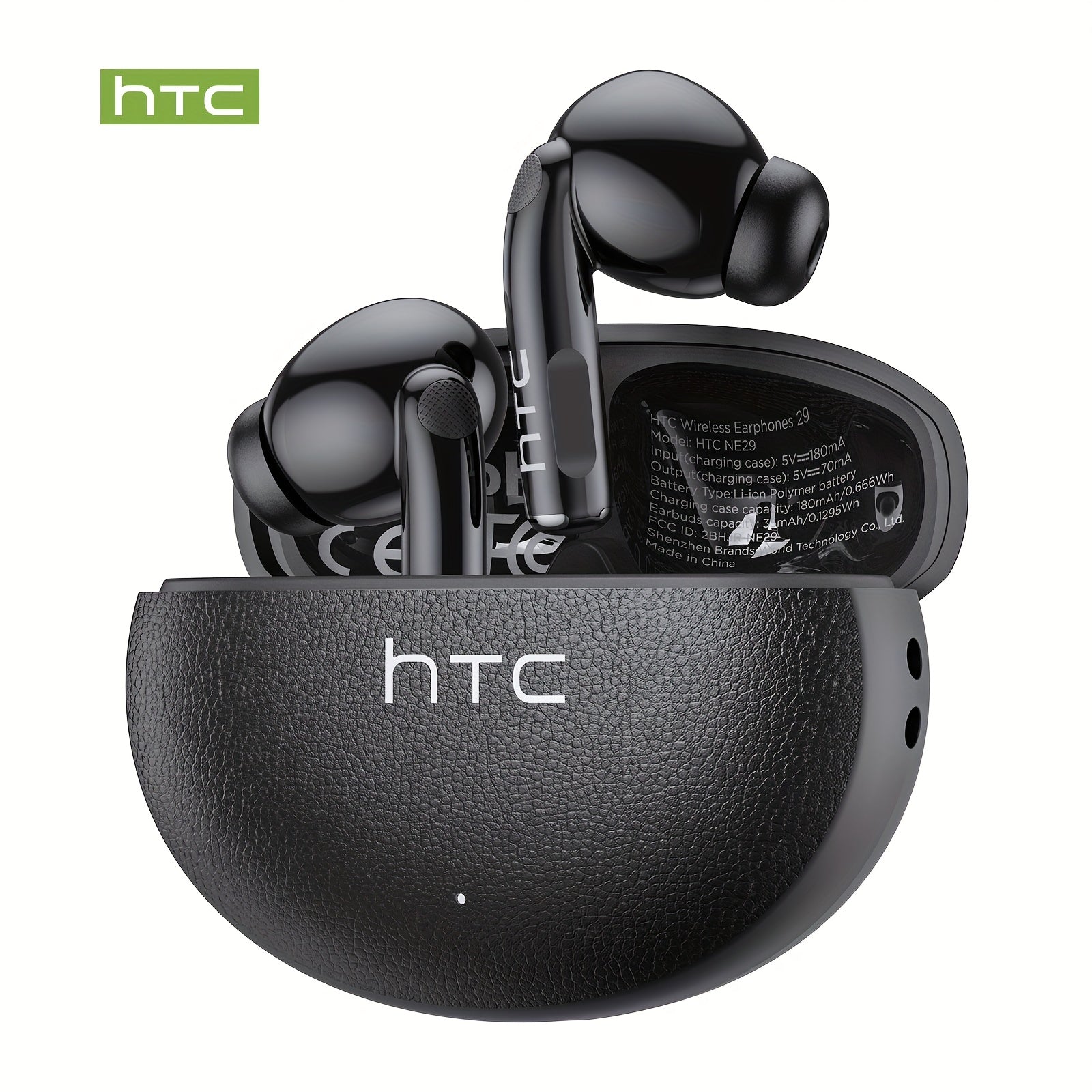 1pc HTC NE29 AI Translation Earbuds | 134 Language Translation, Wireless V6.0, Noise Cancellation, 6.5 Hours Music Playtime, Large Speaker for High Volume, Wireless, Hands-Free Calls