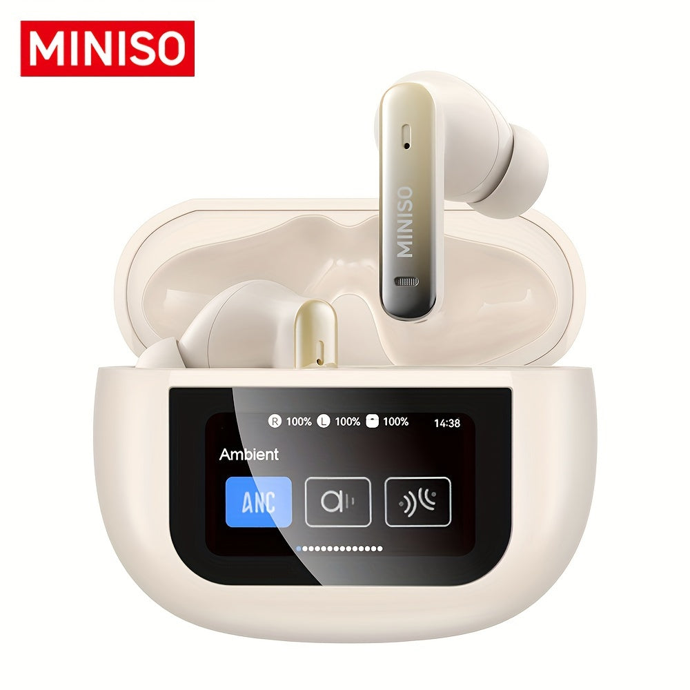 1pc of MINISO X25 TWS Wireless Earbuds, Featuring a Full-Color Display, Noise Cancellation, And Designed for In-Ear Use with Iphone/Android for Sports, Workouts, And Running Audio