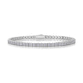 Luxury Delicate Mossan Diamond S925 Silver Tennis Bracelet