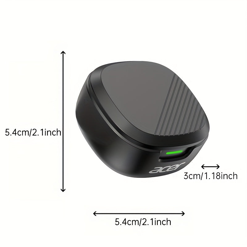 Acer TWS Wireless Earbuds with Deep Bass Stereo Sound And Call Noise Reduction, Designed for Sports And Running with a Semi-In-Ear Style, Low Latency Gaming Mode, HIFI Sound Quality, Lightweight Touch Control Design, Fashiona