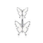 Butterfly Cubic Zirconia Surgical Steel Belly Ring