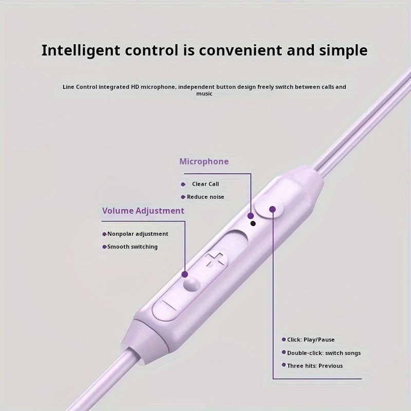 ASMR Noise-Canceling Wired Earphones, In-Ear Noise Reduction, Sound-Isolating In-Ear Style Compatible with Phones, Computers, Gaming, Karaoke, Featuring In-Line Controls with a Microphone, High Sound Quality, Calls, 3.5Mm Jac