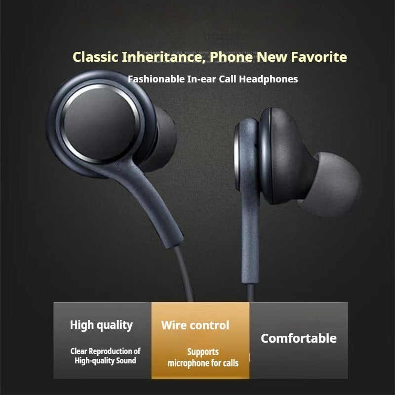 In-Ear Headphones Compatible with Mobile Phones | Active Noise Cancellation for Calls with Volume Control | Suitable for Devices with a 3.5Mm Jack | Compatible with Tablets, Computers, And Phones | A Perfect Gift for The Back