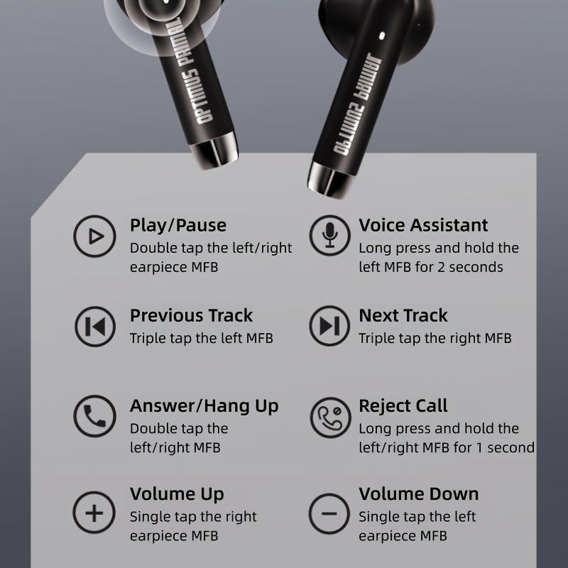 Transformers Bluetooth Earphones, Featuring Cool Color Options (Bumblebee, Optimus Prime), Are Compact and Portable, Boasting a Low Gaming Latency of 45ms, 360° Surround Sound, and Bluetooth 5.4, Making Them an Excellent Hol