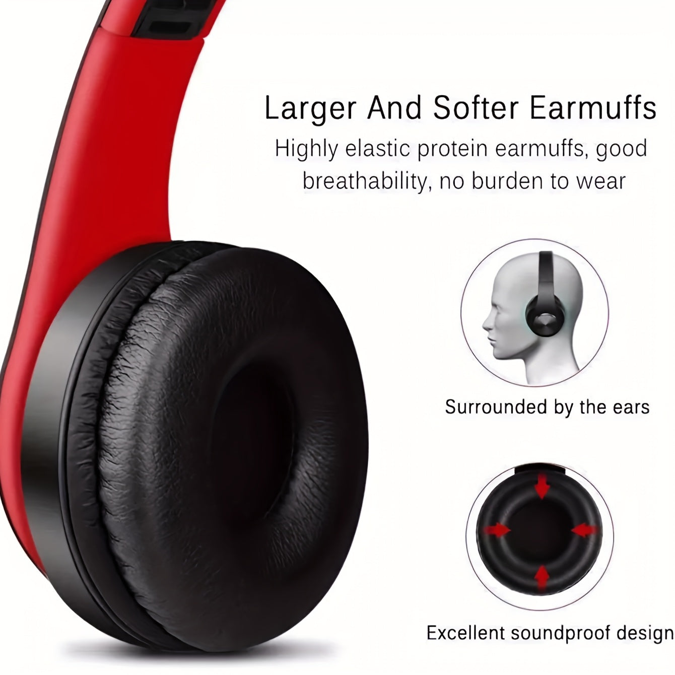 1pc Over-Ear Wireless Headphones, Foldable Gaming Headset with Microphone, Active Noise Cancellation, Foldable Design for Comfortable Wear, Longer Standby Time, Seven Colors Gradient Light Effect, Compatible with Computers/Mo