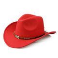Classic Woolen Felt Cowboy Hat with Minimalist Accent Band