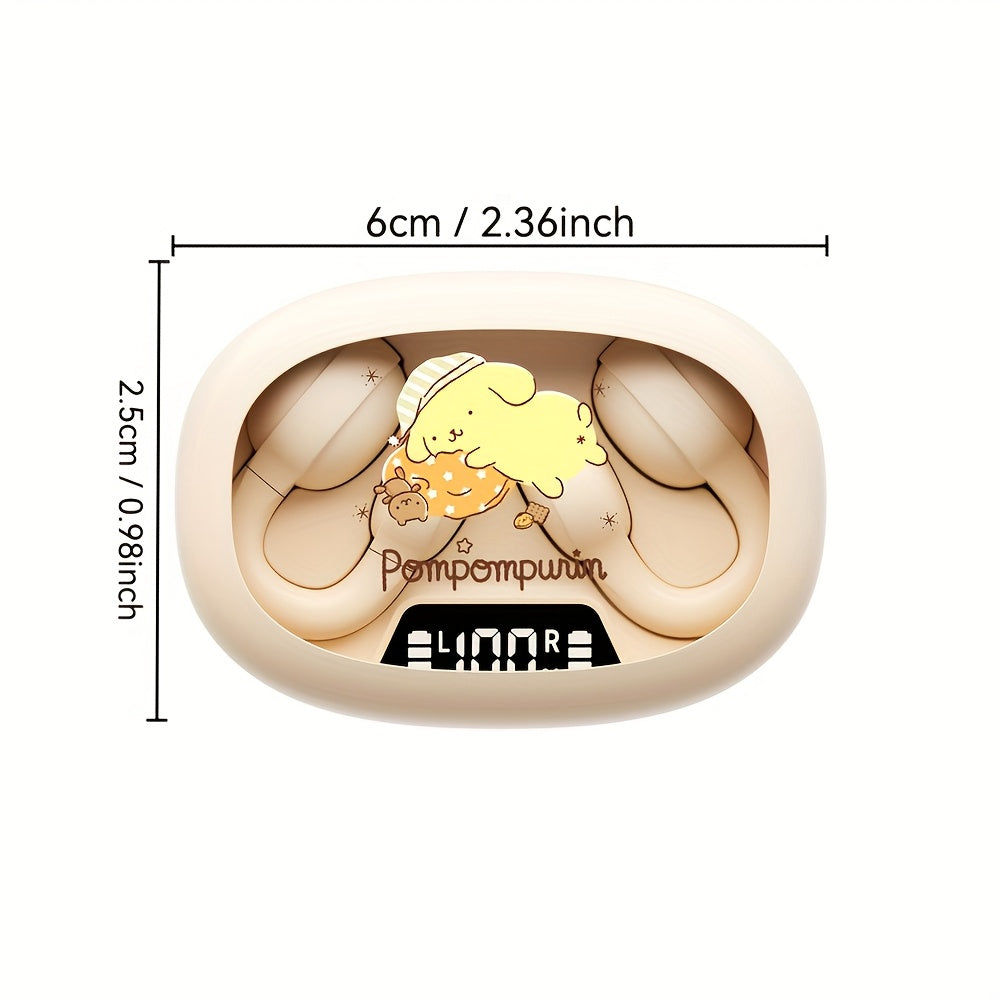 SANRIO X134.62 cm-Ear Wireless Wireless Headphones | Cute, Compact Design with Noise Cancellation, Touch Controls, USB Charging, Compatible with Cellphones, Ideal for Women'S Birthday Gifts and Daily Use