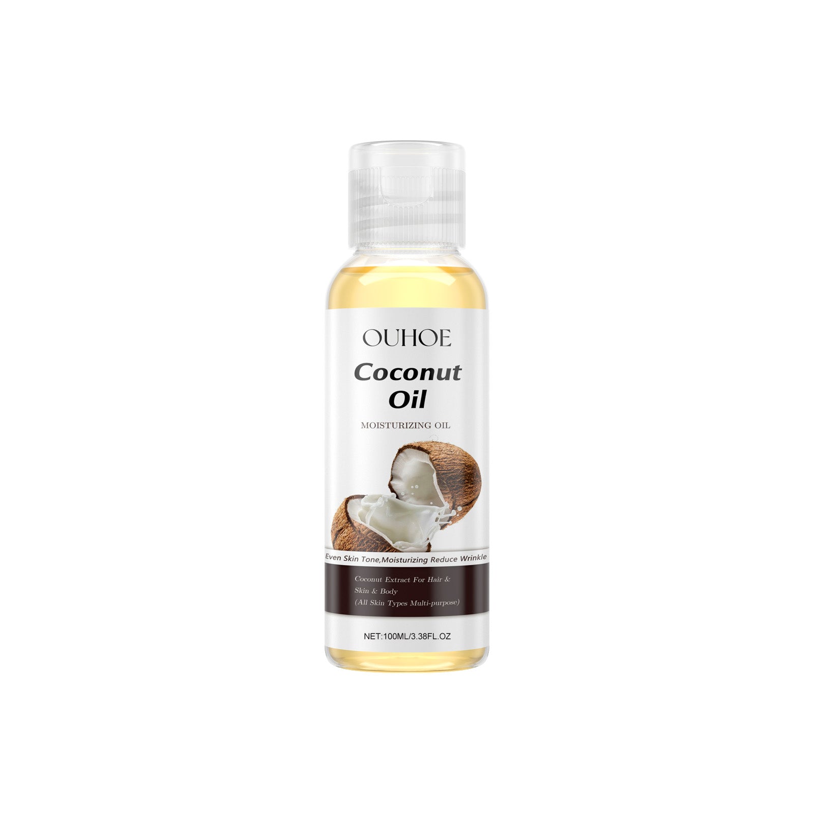 OUHOE Coconut Essential Oil Hydrates And Moisturizes Skin, Facial Body Whitening, Moisturizing Hair Care Essential Oil