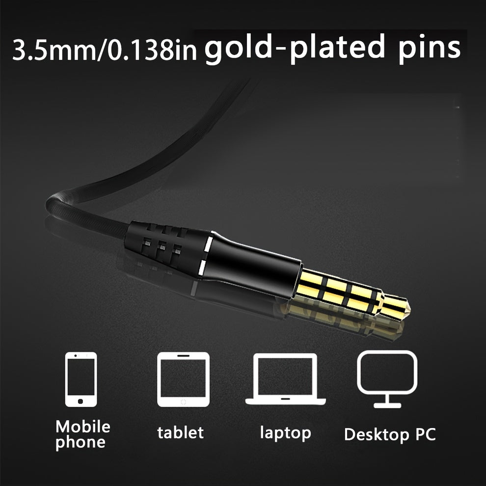 Wired Stereo Headphones | 6D Surround Heavy Bass, Bio-Fiber Diaphragm, 10Mm Music Unit, Tpe Outer Skin, Wire Control With Microphone, 3.5Mm Plug, Digital Type-C Plug, Silver White And Gray, Suitable For Mobile Phones, Compute