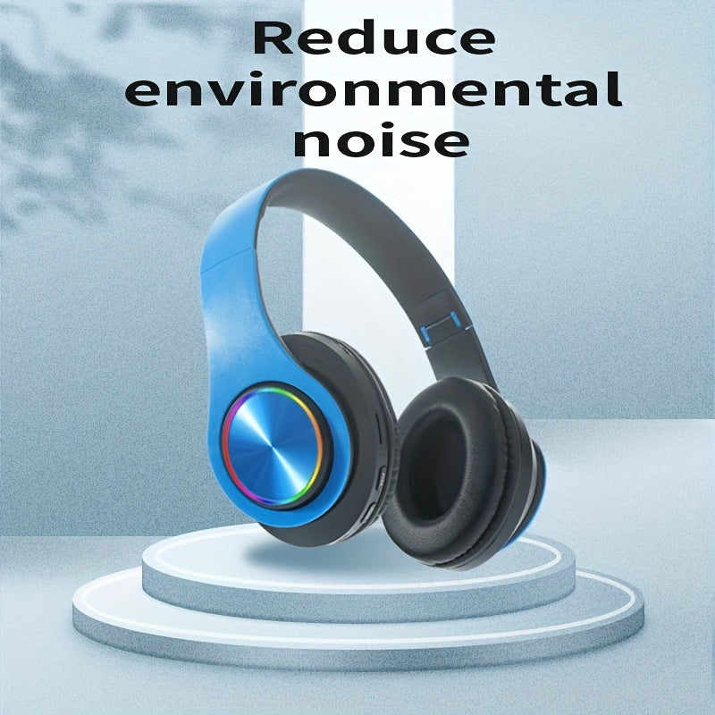 New Wireless Headphones with Stereo Sound And Noise Cancellation/ Long Battery Life/ Gaming Headphones/ Foldable Design, Perfect for Gifts, Trendy Wireless Over-Ear Headphones.