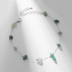Natural Multi-Color Agate Stone Chip Anklet