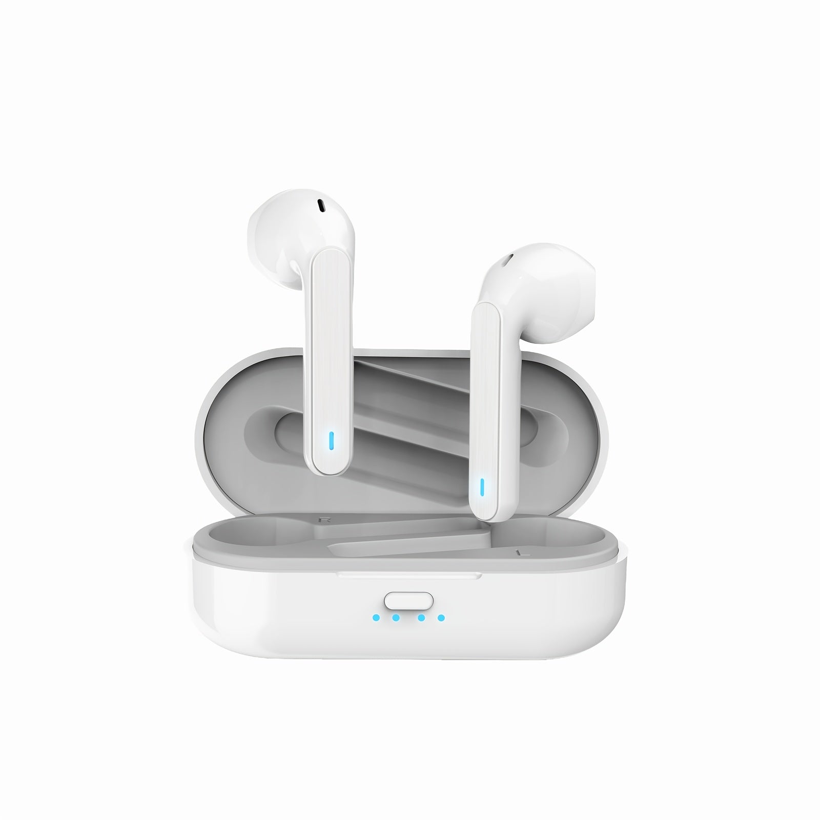 These Semi-Open Earphones Are TWS Wireless Earbuds That Offer Deep Bass Stereo Sound And Call Noise Cancellation. They Feature an Ultra-Long Battery Life, Making Them Perfect for Sports And Running