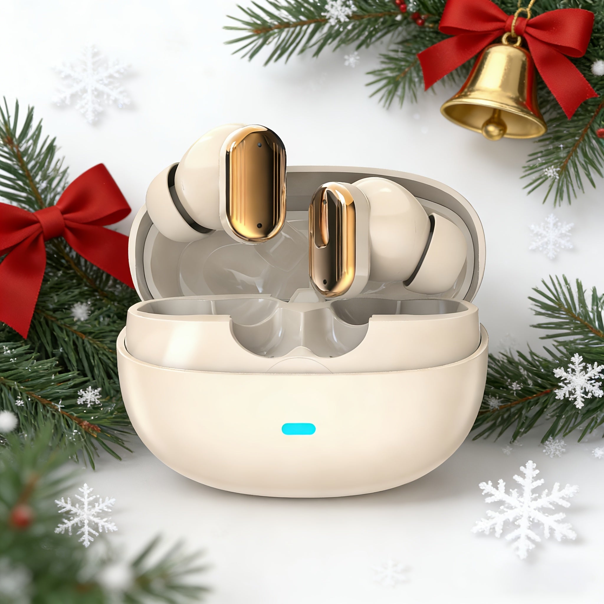 ULMIED New Design True Wireless In-Ear Sports Music Headphones TWS HIFI Bass Stereo Calling Earphones for Android Mobile Gaming Couples Headsets Halloween, Top Choice