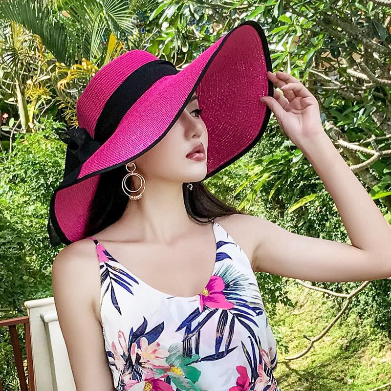Seaside Summer Vacation Foldable Wide Brim Sun Hat