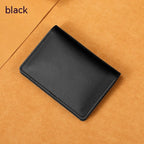 Ultra-Thin Genuine Cowhide Leather Card Holder Wallet