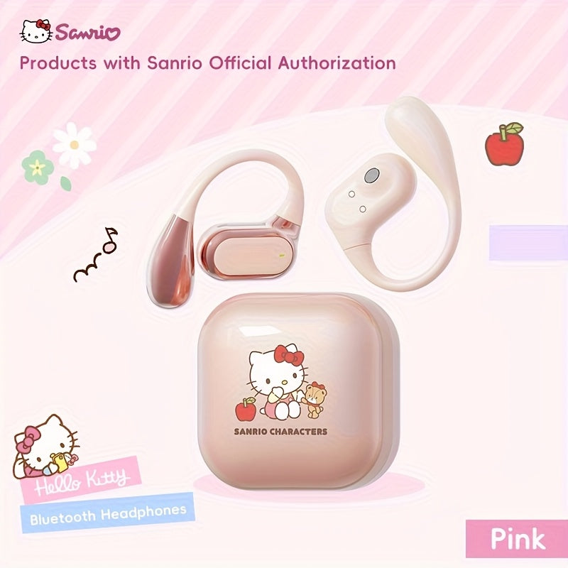 Sanrio Q55.88 cm-Ear Headphones, Wireless Bluetooth, Cute and Compact, Ideal for Women's Birthday Gifts and Daily Use