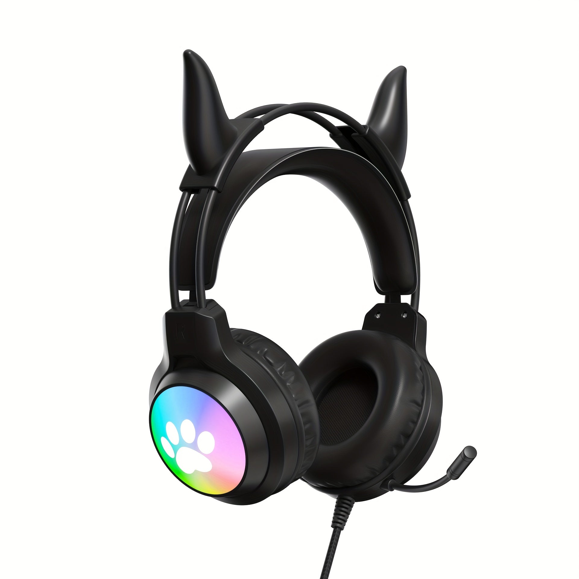 Super Adorable Gaming Headphones, a Must-Have Gift for Christmas, Ear Additions with Stunning Lighting Effects