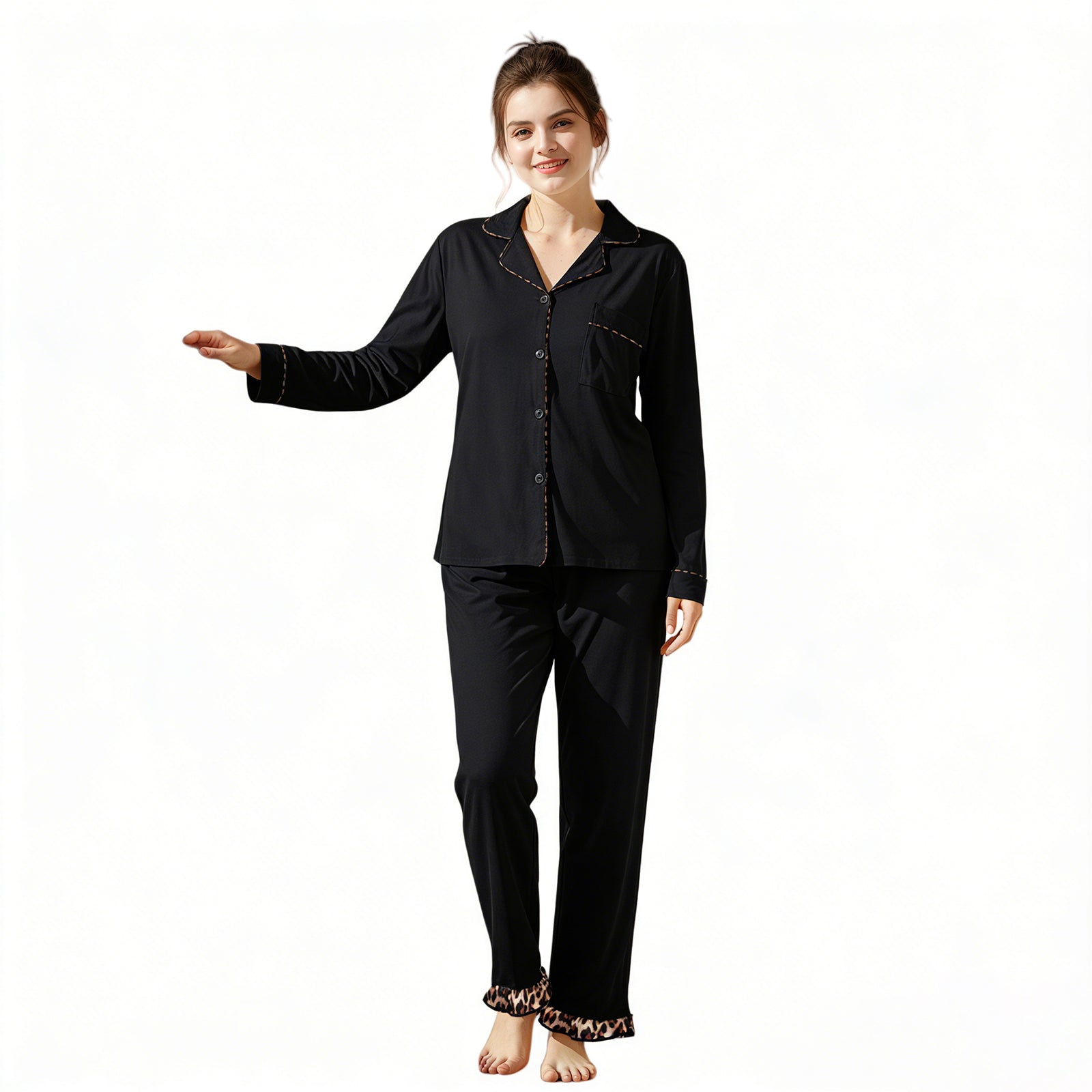 Classic Button-Down Cotton Pajama Set