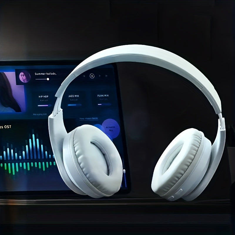 Wireless Headphones with a Built-In Microphone, USB-C Charging, Stretchable And Foldable for Portability, Compatible with Phones And Tablets, Stylish Headphones, Gaming Headphones, Popular Among Both And