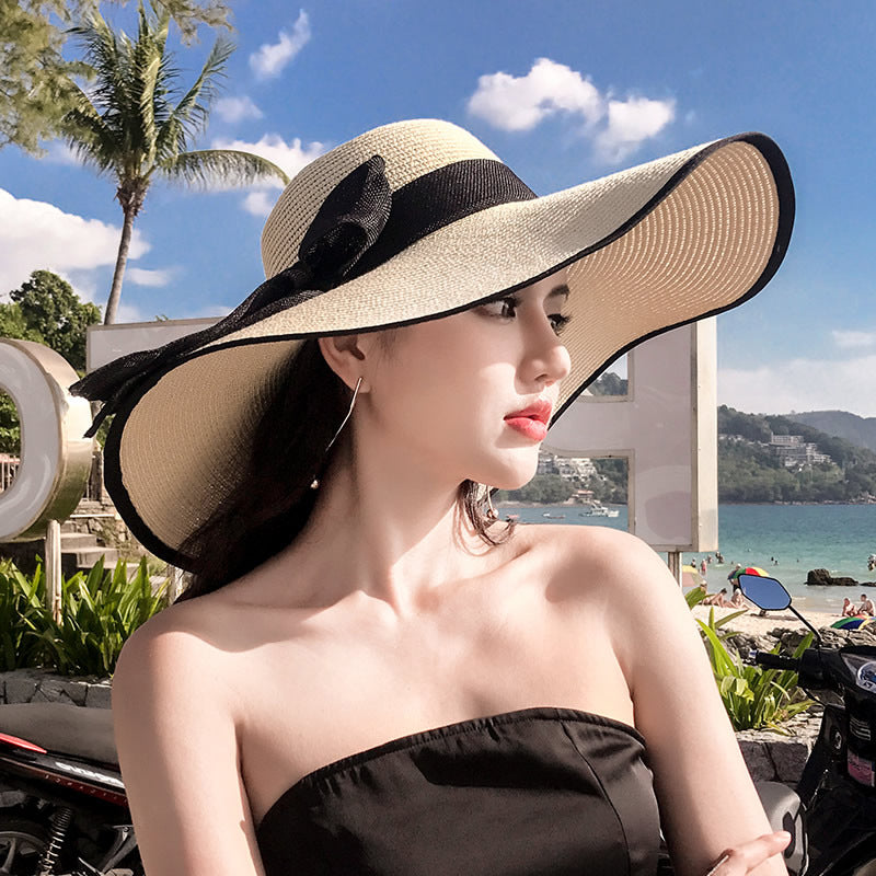 Seaside Summer Vacation Foldable Wide Brim Sun Hat
