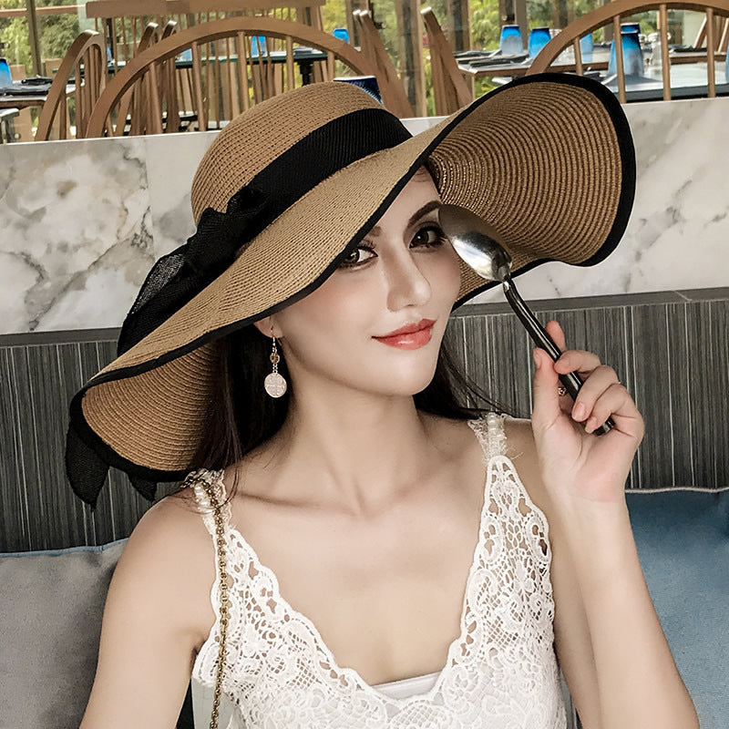 Seaside Summer Vacation Foldable Wide Brim Sun Hat