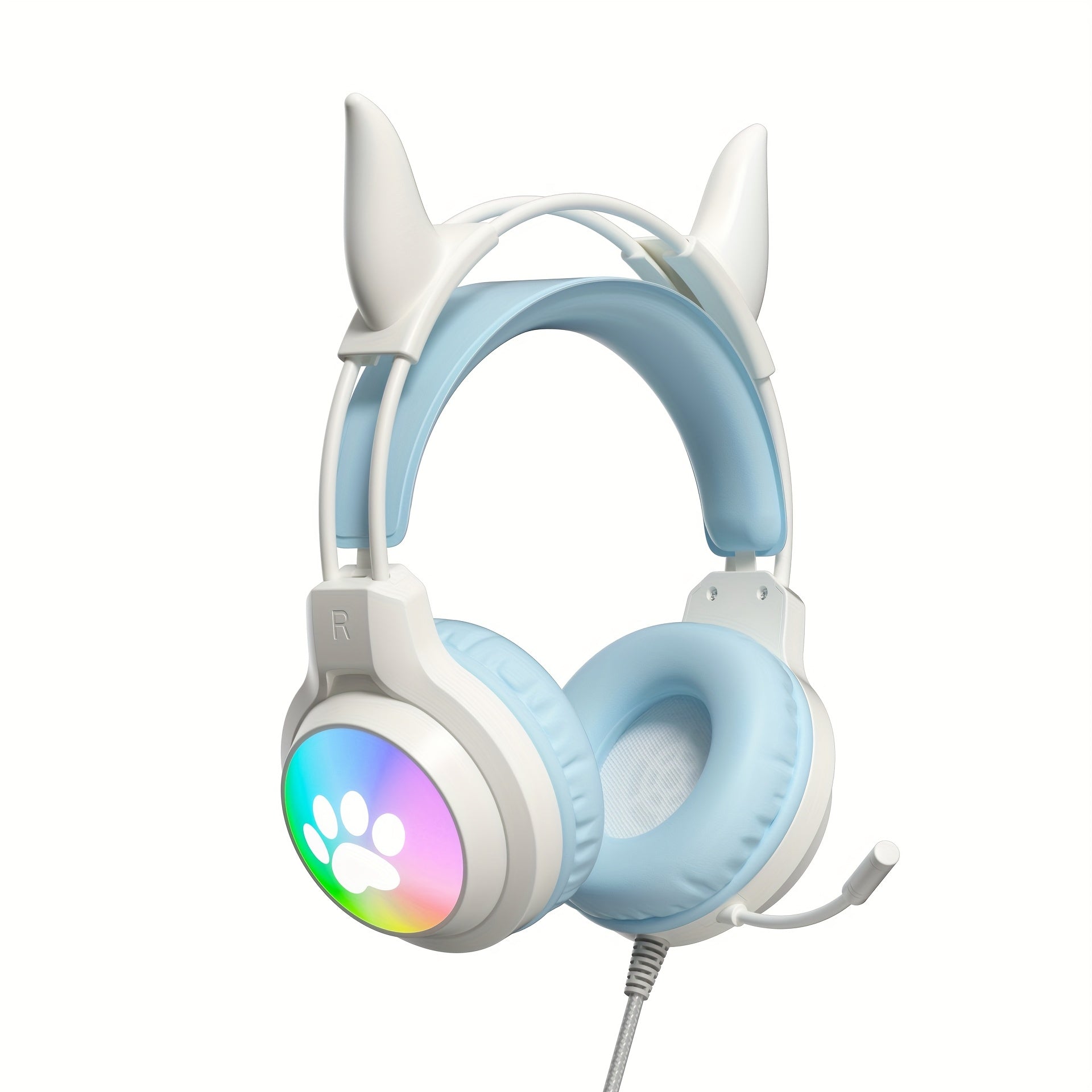 Super Adorable Gaming Headphones, a Must-Have Gift for Christmas, Ear Additions with Stunning Lighting Effects