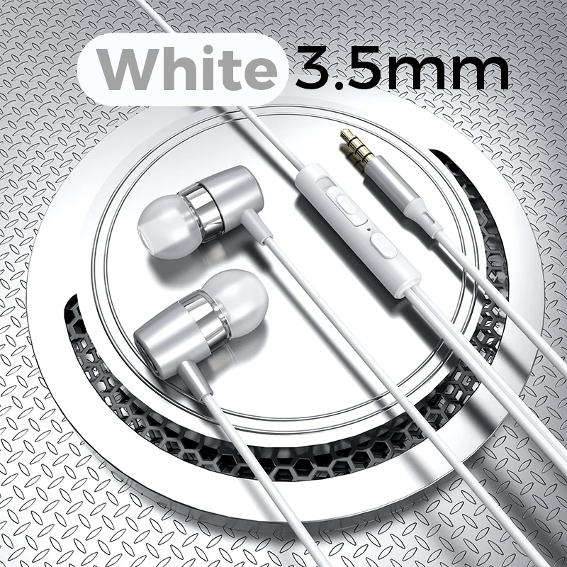 Wired Type C Hifi Bass Earphones with 3.5Mm Connector for Samsung Galaxy Z Fold 7, S25 Ultra, S24 Edge, And A56 Earbuds