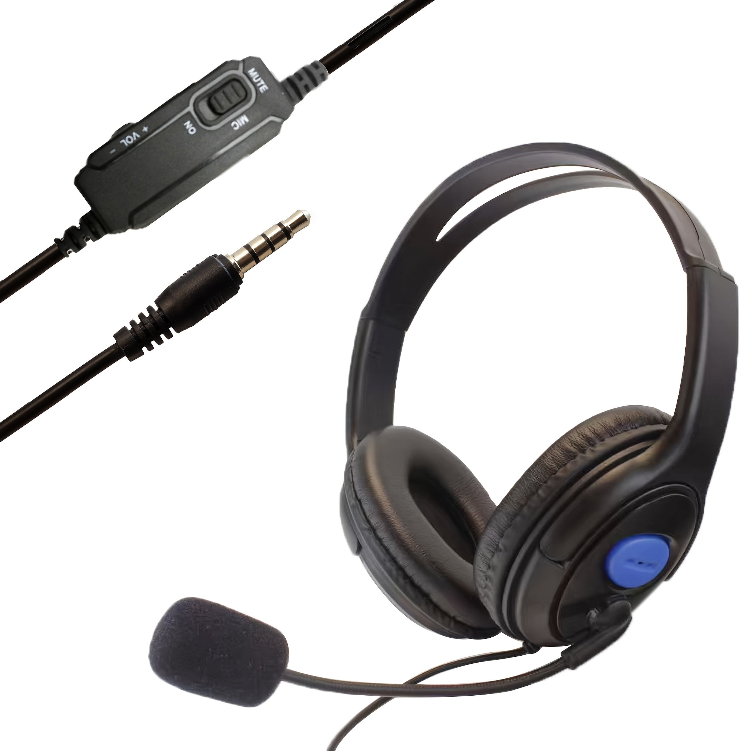 Gaming Headset with Adjustable Headband, Comfortable Ear Cushions for Gaming, Online Courses, and Entertainment