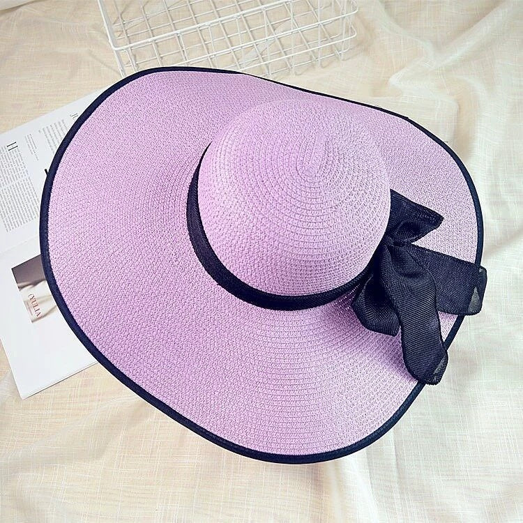 Seaside Summer Vacation Foldable Wide Brim Sun Hat