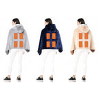 Wearable Heated Throw Blanket with Power Bank