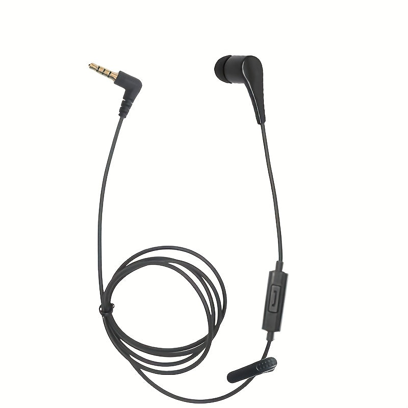 3.5mm Single-Ear In-Ear Wired Headphone with Microphone