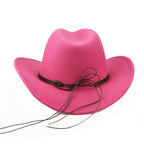 Classic Woolen Felt Cowboy Hat with Minimalist Accent Band