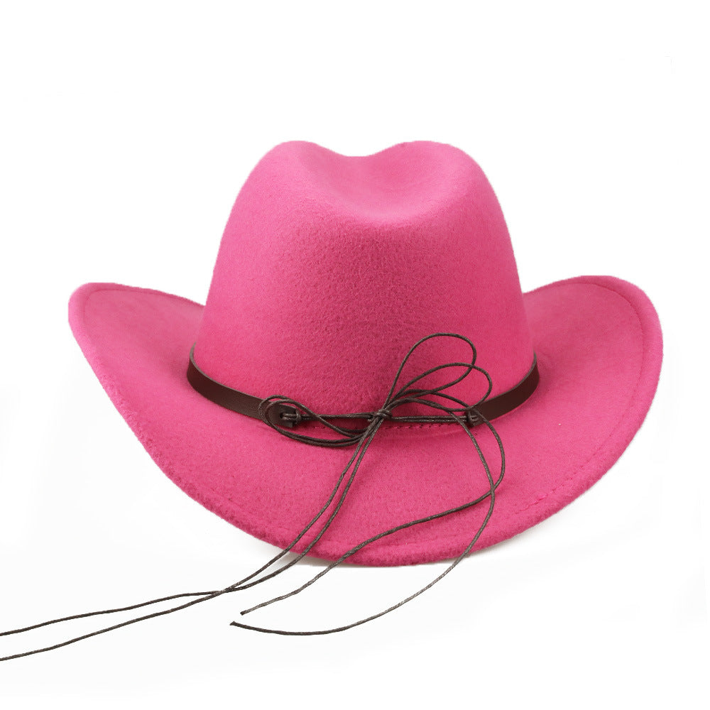 Classic Woolen Felt Cowboy Hat with Minimalist Accent Band