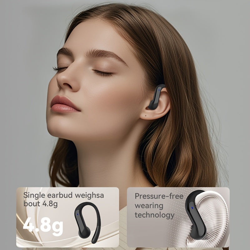 HEARNICE Ear-hook Wireless Earbud Headphones, Semi-Open Back, Anime/Movie/TV Series/Cartoon Theme, Touch Control, Noise Cancellation, USB-C Charging, Rechargeable Lithium Battery-Polymer, Non, Compatible with Cellphones, Incl