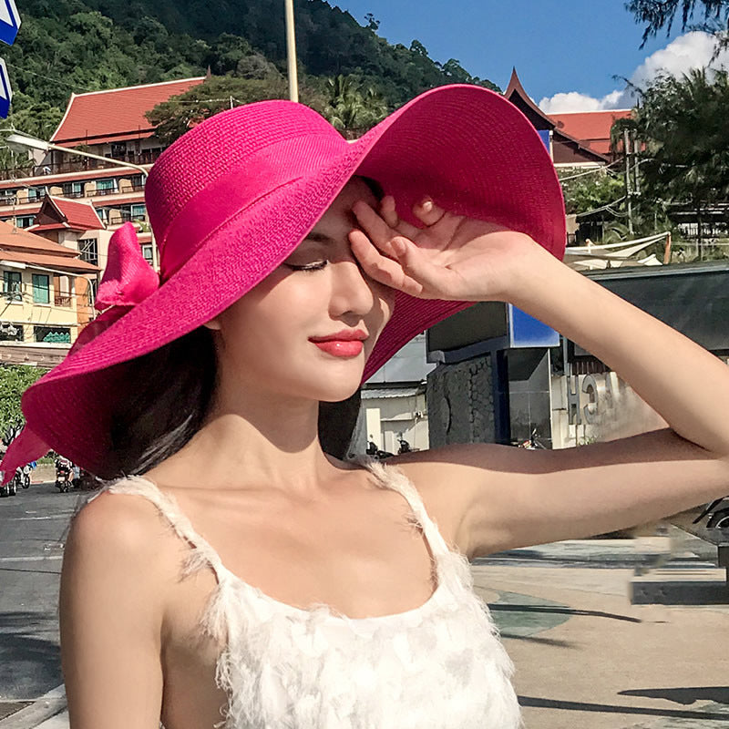 Seaside Summer Vacation Foldable Wide Brim Sun Hat