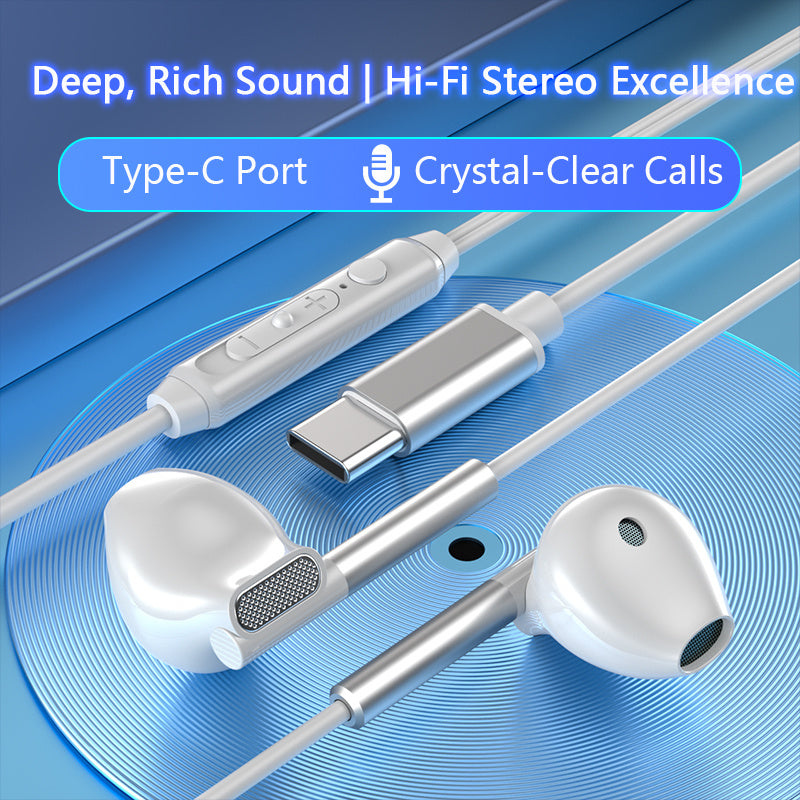 High-Quality Wired Earphones with Enhanced Bass, Featuring a 3.5Mm Connector, Superior Stereo Sound In-Ear Headphones Compatible with for iphone, Android, PC, Laptop, And Tablet - Ideal Gift Choices (Excellent Bass, Crisp Sou