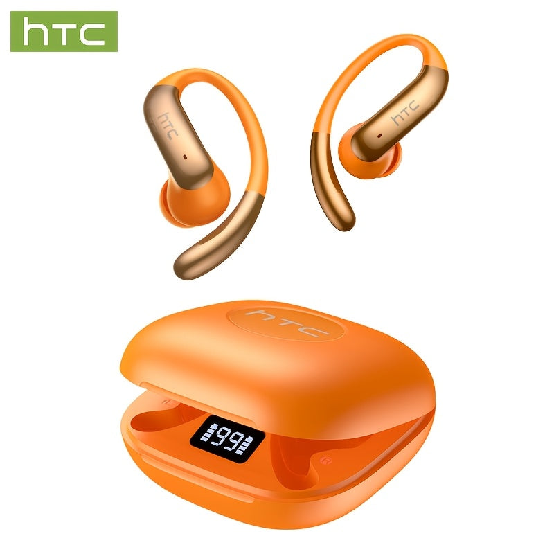 1pc HTC NE63 Wireless Open Headphones 1pc, adopting V6.0 wireless technology, with call latency as low as milliseconds, battery life up to 60 hours, travel headphones, hands-free calls, lightweight design, touch operation, du