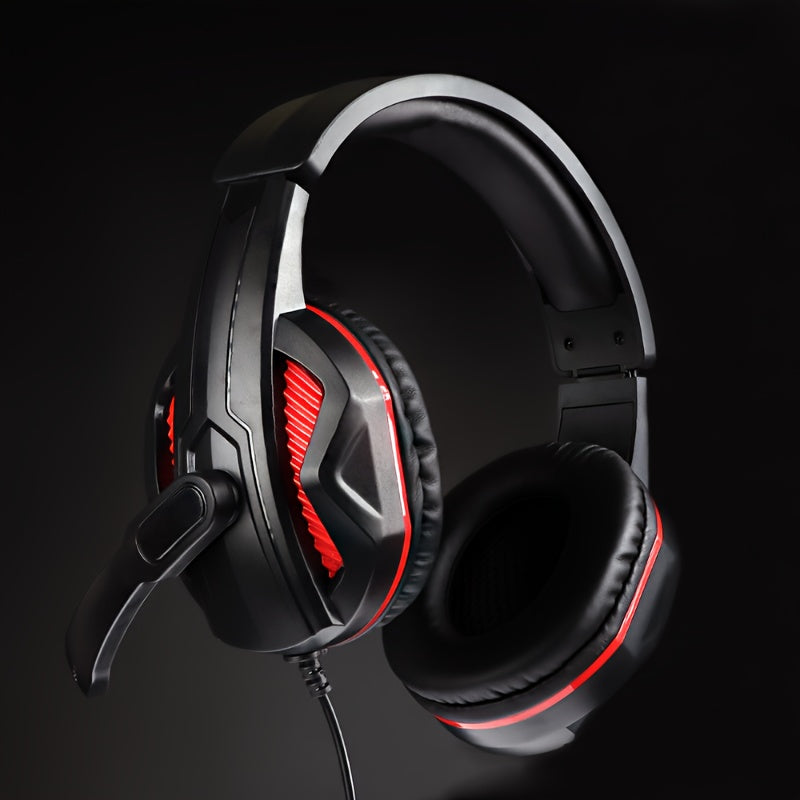 1 X G9 Dual Microphone Comfortable Noise-Canceling Wired Gaming Headset for PUBG, Suitable for Calls, Leisure, Fitness, Sports, and Gaming, Compatible with Mobile Phones and PC Laptops