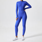 Long Sleeve Zip-Front Sports Jumpsuit
