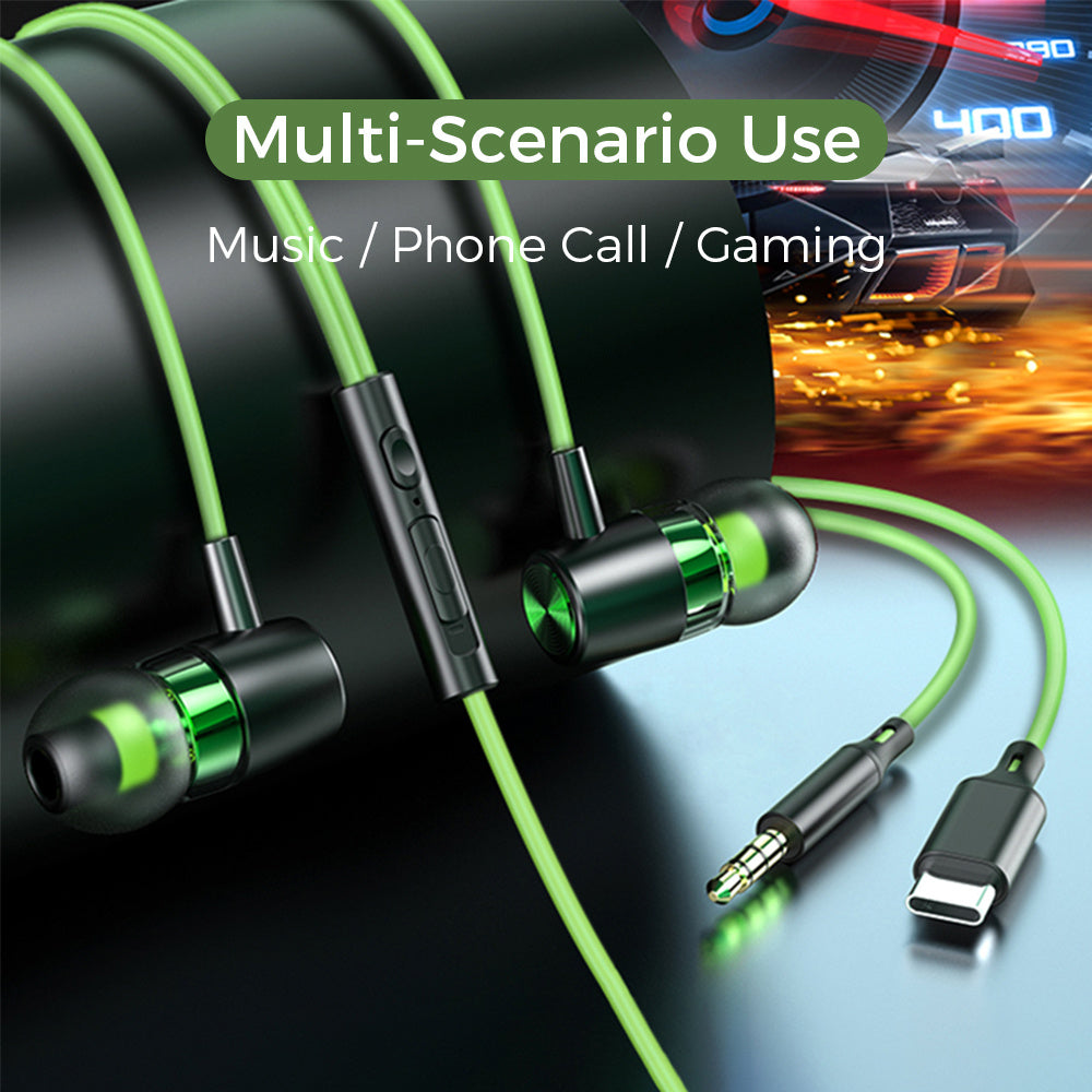 Wired Type C Hifi Bass Earphones with 3.5Mm Connector for Samsung Galaxy Z Fold 7, S25 Ultra, S24 Edge, And A56 Earbuds