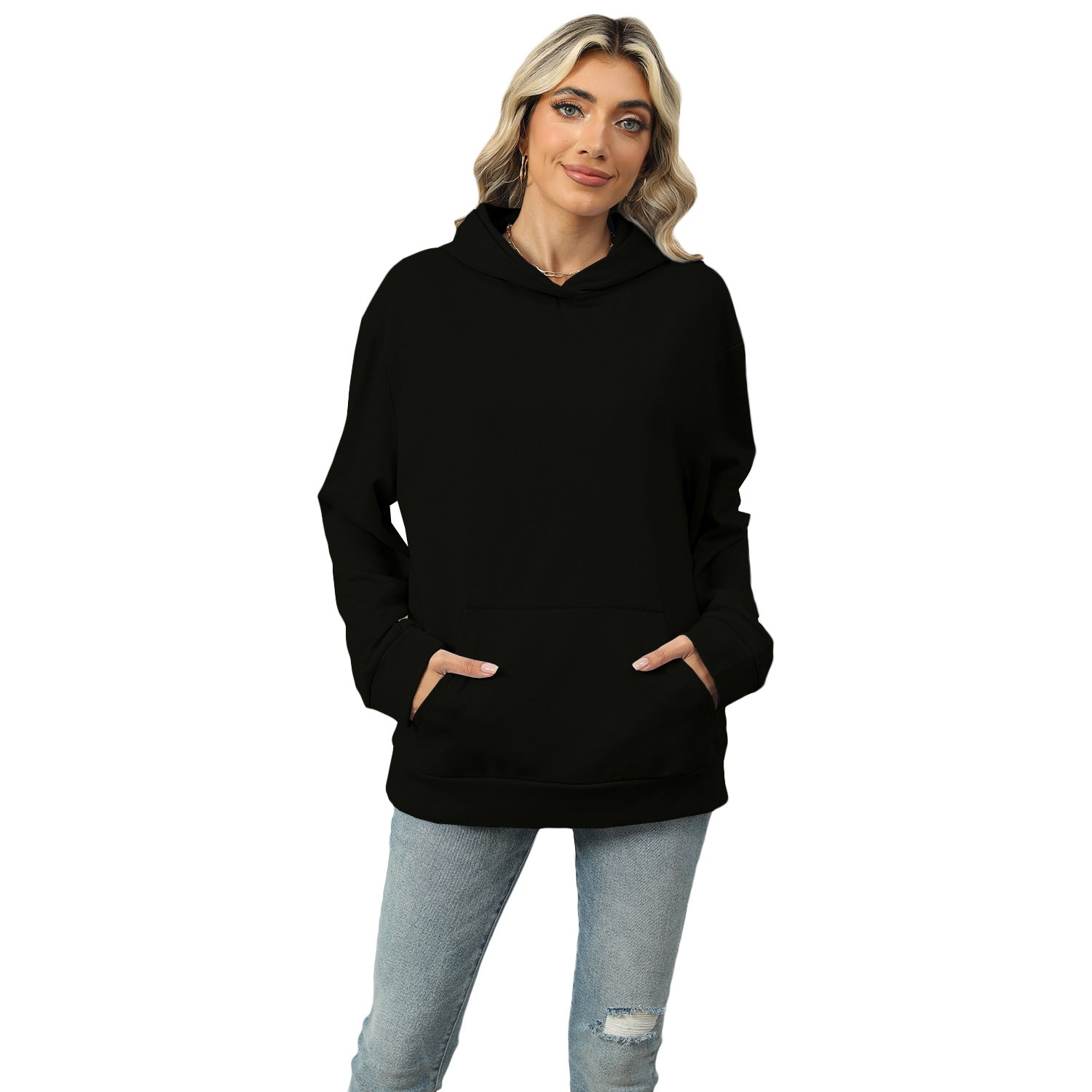 Casual Oversized Kangaroo Pocket Hoodie