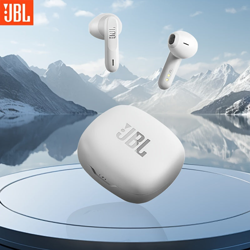 JBL WAVE FLEX True Wireless Earphones Semi-In-Ear Music Calling Noise Reduction Sports High-Quality Earphones, Comfortable Earphones, Built-in Microphone