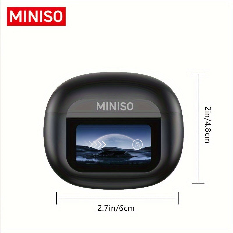 1pc of MINISO X25 TWS Wireless Earbuds, Featuring a Full-Color Display, Noise Cancellation, And Designed for In-Ear Use with Iphone/Android for Sports, Workouts, And Running Audio