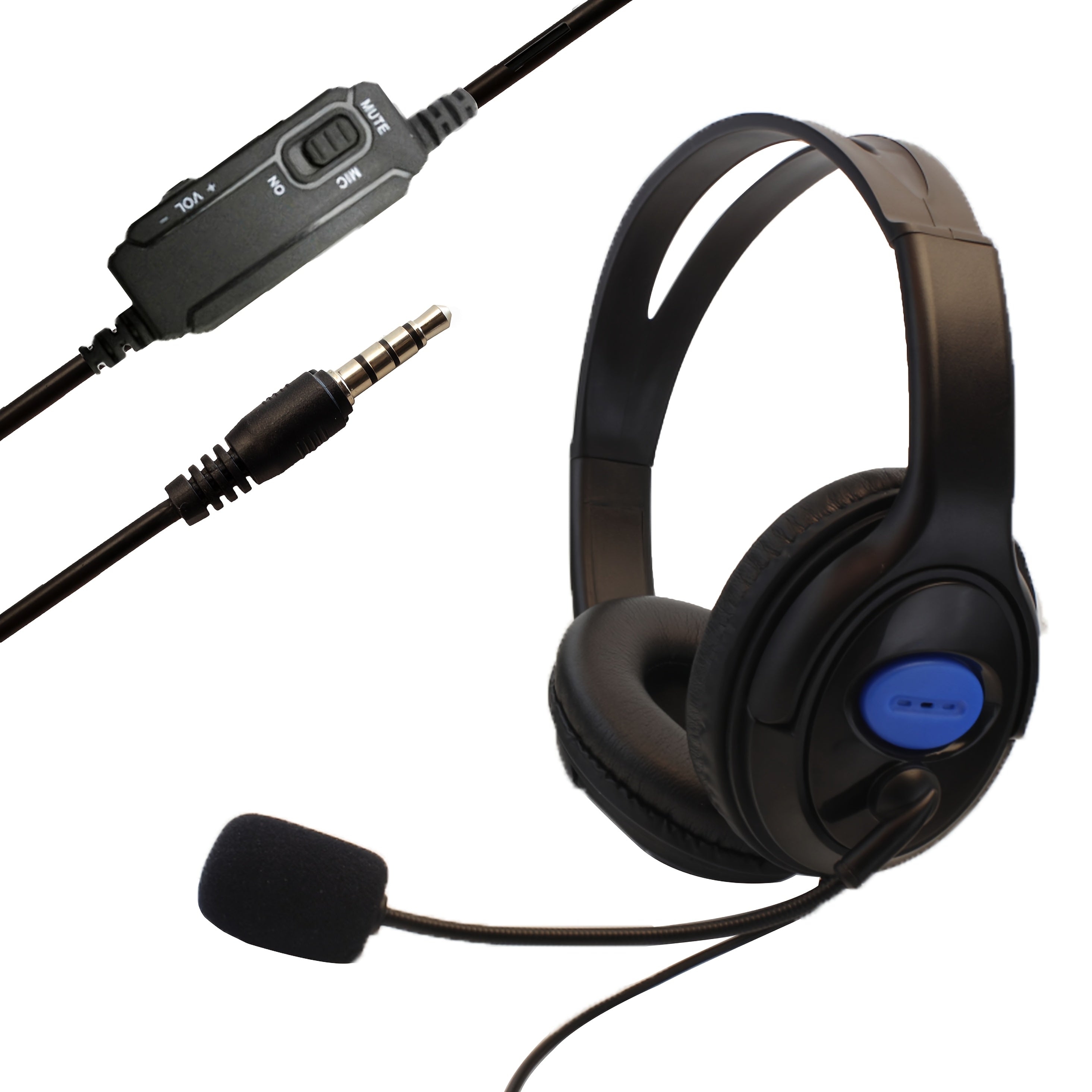 Gaming Headset with Adjustable Headband, Comfortable Ear Cushions for Gaming, Online Courses, and Entertainment